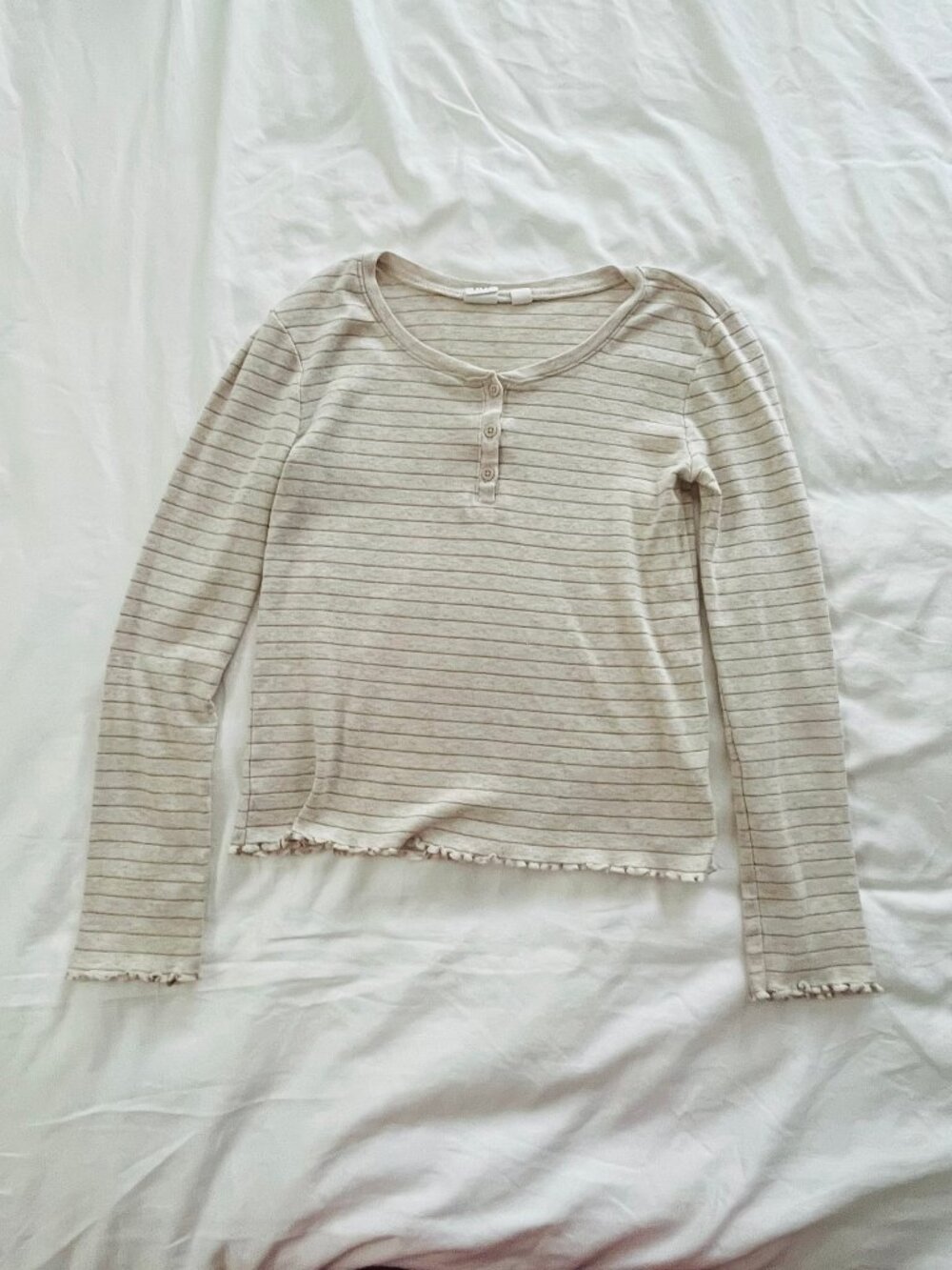 Gap Gold Striped Top